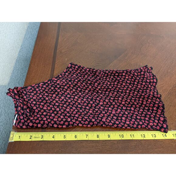 Paper Crane Camisole Tank Top M Red Floral Slim Fit Scoop Layering Top Summer - Picture 6 of 8